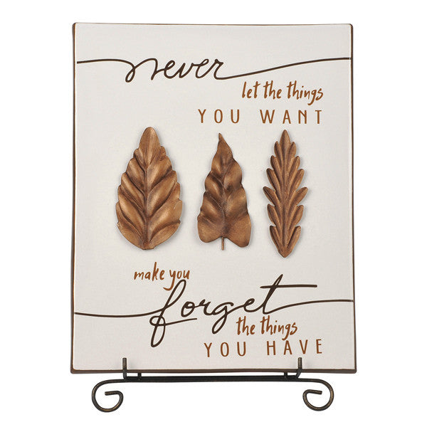 Leaves Plaque