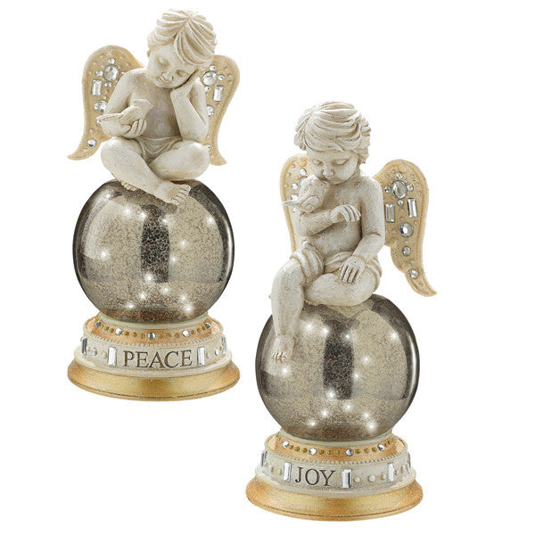 Cherub Opulent Figurines On Ball