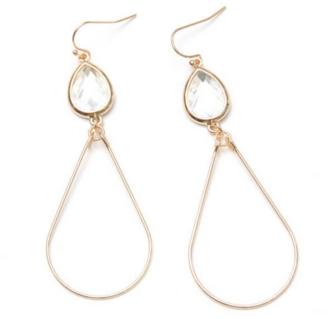Gold Teardrop Earring