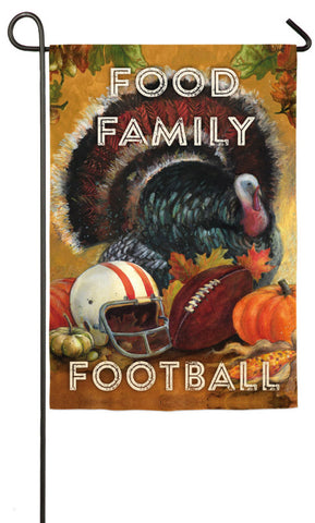 Food Family Football Garden Suede Flag