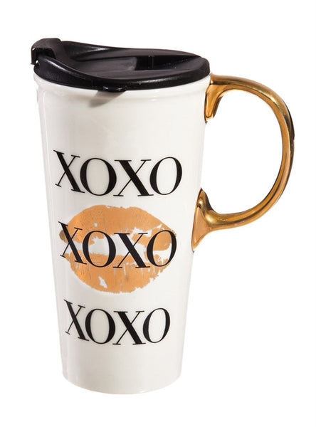 XOXO Ceramic Travel Cup