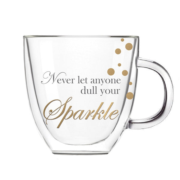 Sparkle Glass Coffee Cup