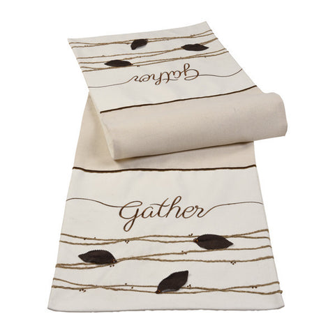 "Gather" Table Runner