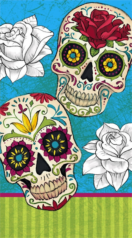 Day of the Dead Paper Guest Towel