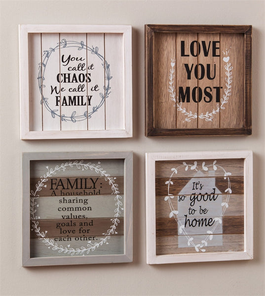 Inspirational Family Wooden Wall Decor