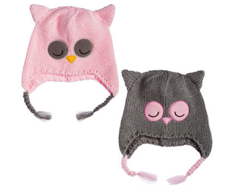 childrens Sleepy Owl Knit Hat