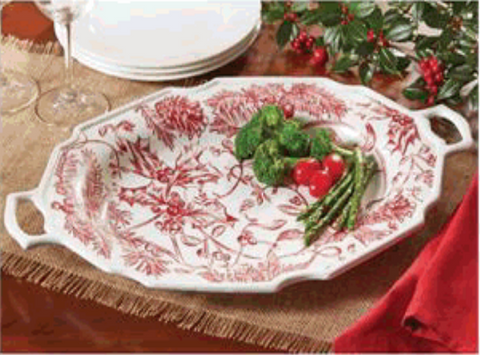 Holly  / Toile Platter