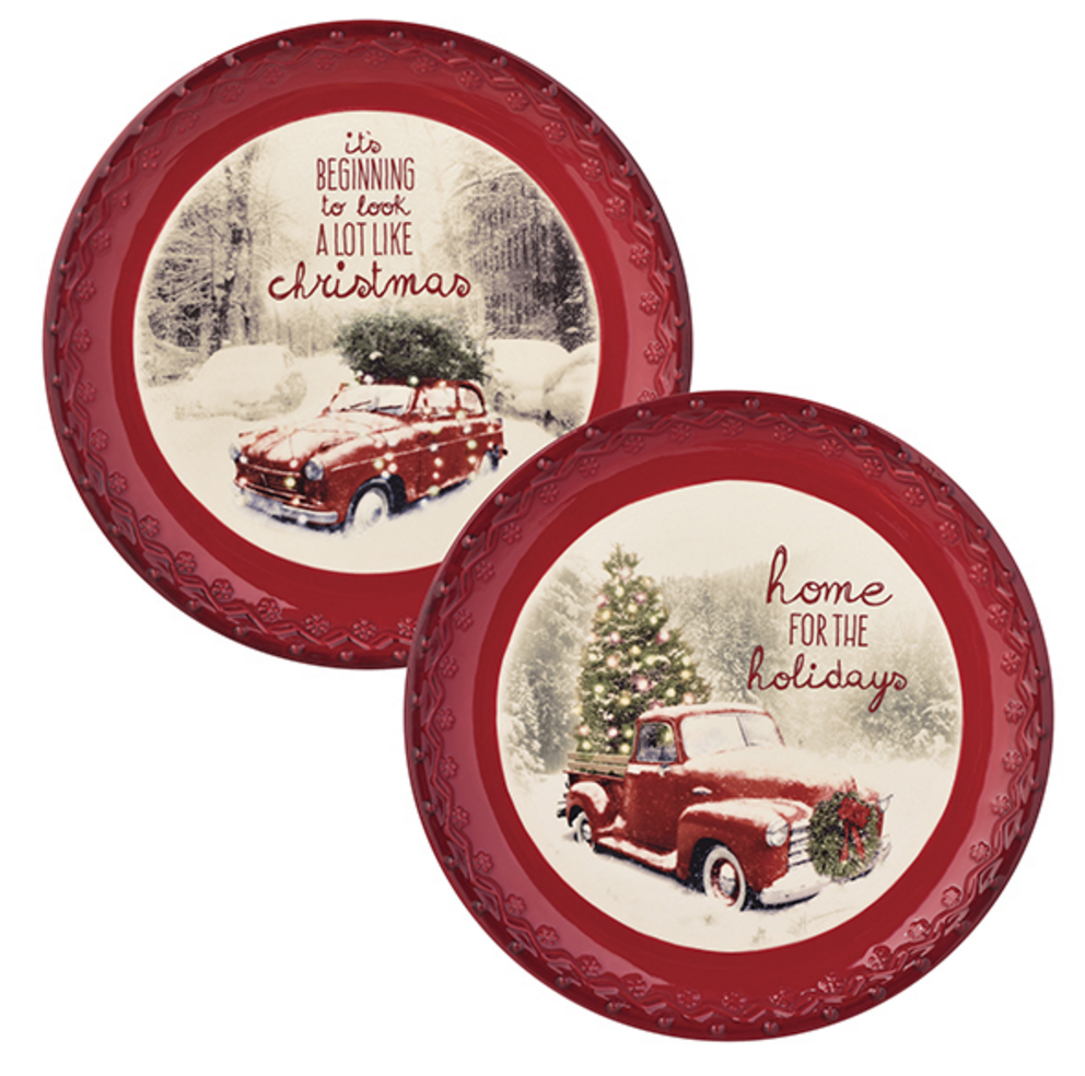 Hm 4 the Holidays Accent Deco Plates