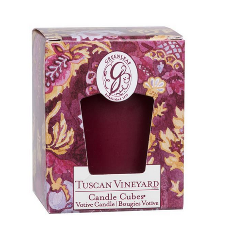 Tuscan Vineyard Candle Cube Votive