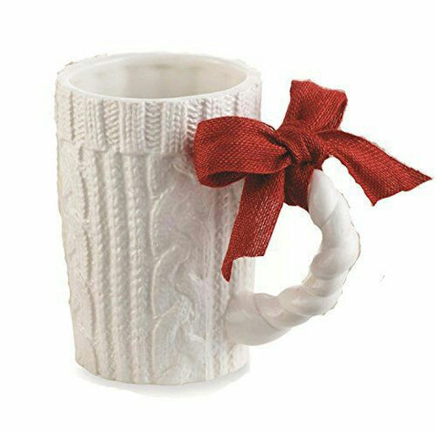 Knitted ceramic mug