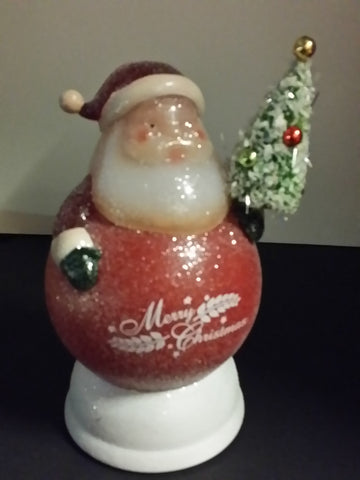 Vintage Santa Lite up globe