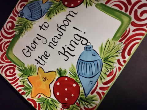 Glory to the King Deco Plate