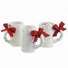 Knitted ceramic mug